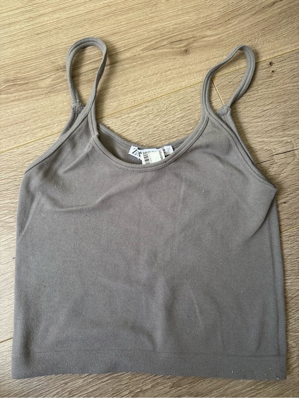 Zara Taupe Crop Camisole